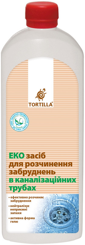 Засіб для прочищення труб TORTILLA Еко Кріт, 0,5 л